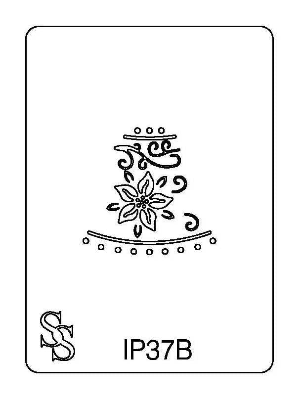 IMPRESSION PLATE IP37B BELL XMAS36B DESIGN